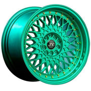 JNC Wheels JNC031 Candy Green Gold Rivets