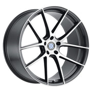 Beyern Wheels Ritz Gloss Gunmetal Brushed Face