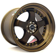 JNC Wheels JNC017 Matte Bronze Gold Rivets