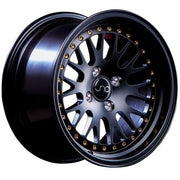 JNC Wheels JNC001 Matte Black Gold Rivets
