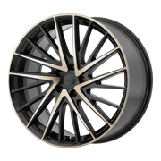KMC Wheels KM697 Newton Satin Black W  Machined Face And Tinted Clear
