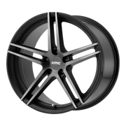 KMC Wheels KM703 Monophonic Satin Black Titanium Black Face