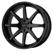 KMC Wheels KM715 Reverb Satin Black Gloss Black Lip