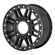 KMC Wheels KS250 Cage Beadlock ATV Satin Black With Gloss Black Ring