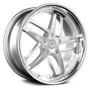 Lexani Wheels Solar Silver With Stainless Chrome