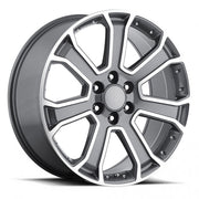 GMC Wheels RP06 22x9 6x139.7 Gunmetal Machined fit Sierra 1500 Yukon