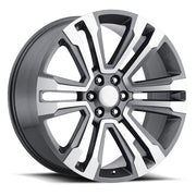 GMC Wheels RP10 22x9 6x139.7 Gunmetal Machined fit Sierra 1500 Yukon SLT