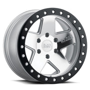 Black Rhino Wheels Crawler Beadlock Silver Mirror Face Black Lip Ring