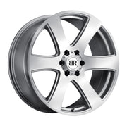 Black Rhino Wheels Haka Silver Machine Cut Face