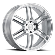 Black Rhino Wheels Katavi Silver Mirror Cut Face Lip