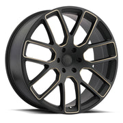 Black Rhino Wheels Kunene Matte Black Dark Tint Milled Spokes