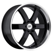 Black Rhino Wheels Pondora Gloss Black Machine Cut Lip