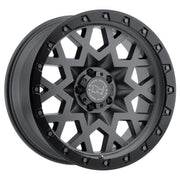 Black Rhino Wheels Sprocket Matte Gunmetal Black Lip Edge